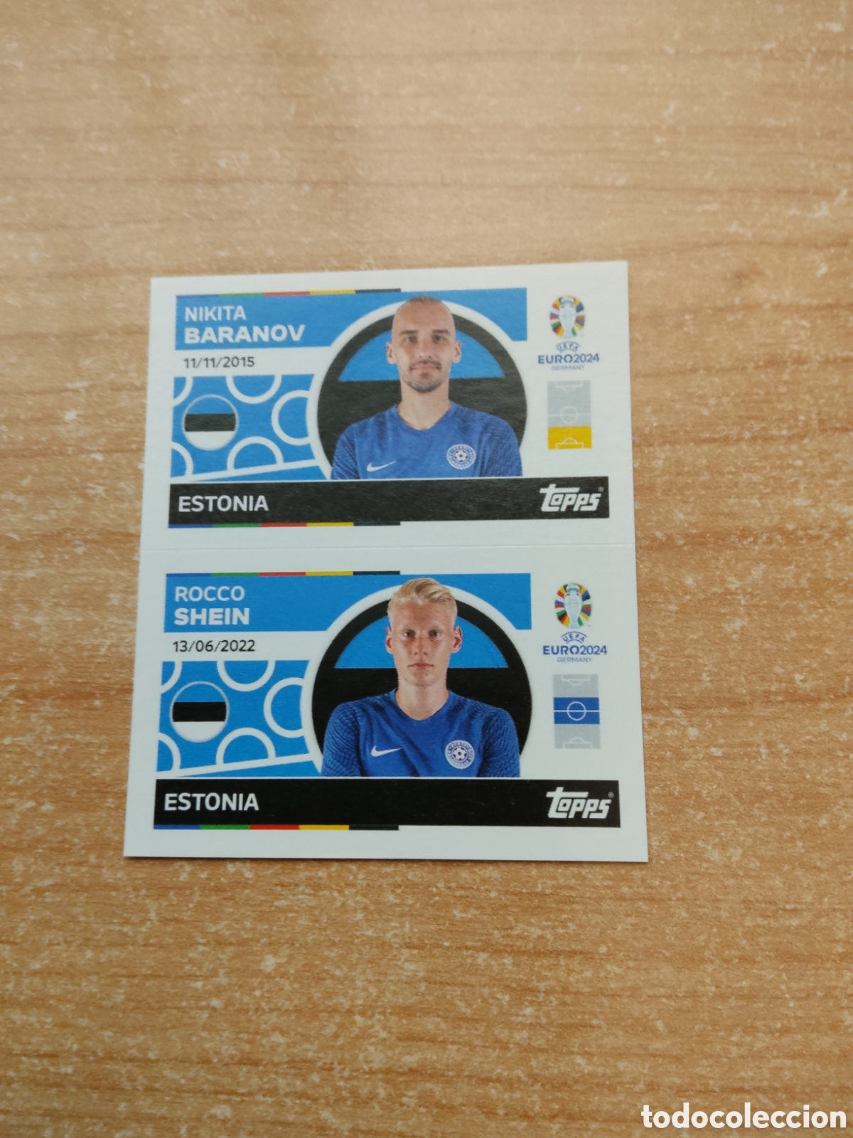 Figurine di Calcio: 10 y 11 BARANOV Y SHEIN ESTONIA EURO 2024 TOPPS