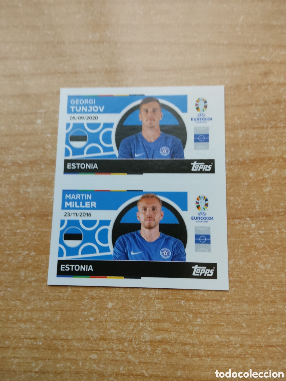 Figurine di Calcio: 12 y 13 TUNJOV Y MILLER ESTONIA EURO 2024 TOPPS