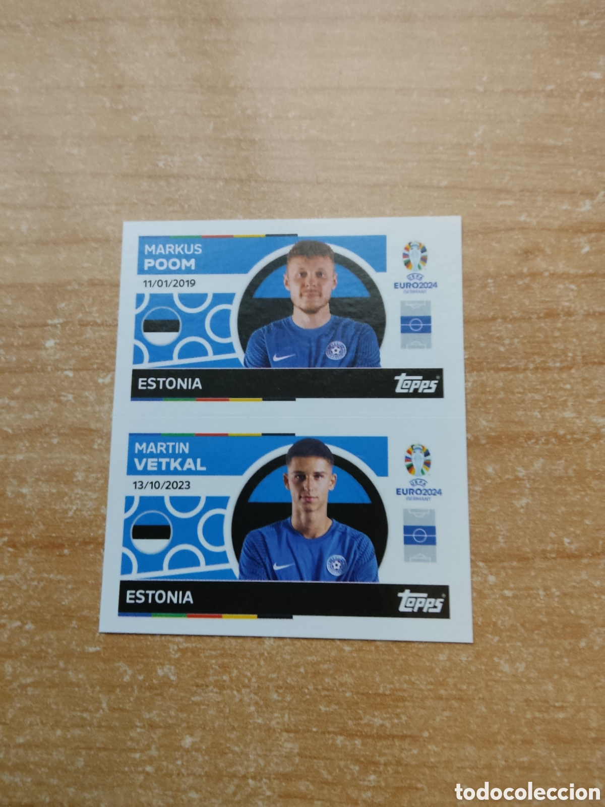 Figurine di Calcio: 14 y 15 POOM Y VETKAL ESTONIA EURO 2024 TOPPS