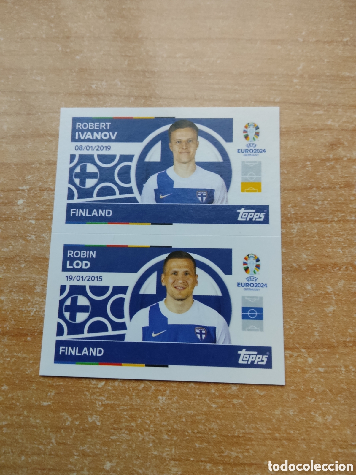 Cromos de Futebol: 6 y 7 IVANOV Y LOD FINLANDIA EURO 2024 TOPPS