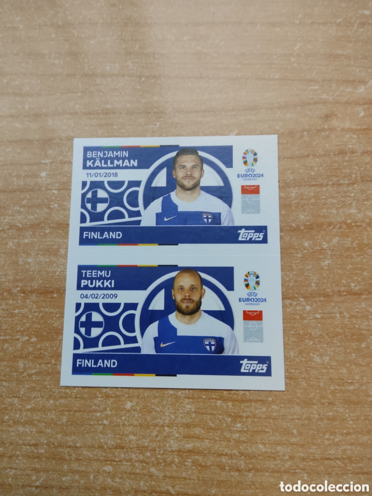 Cromos de Futebol: 14 y 15 KALLMAN Y PUKKI FINLANDIA EURO 2024 TOPPS
