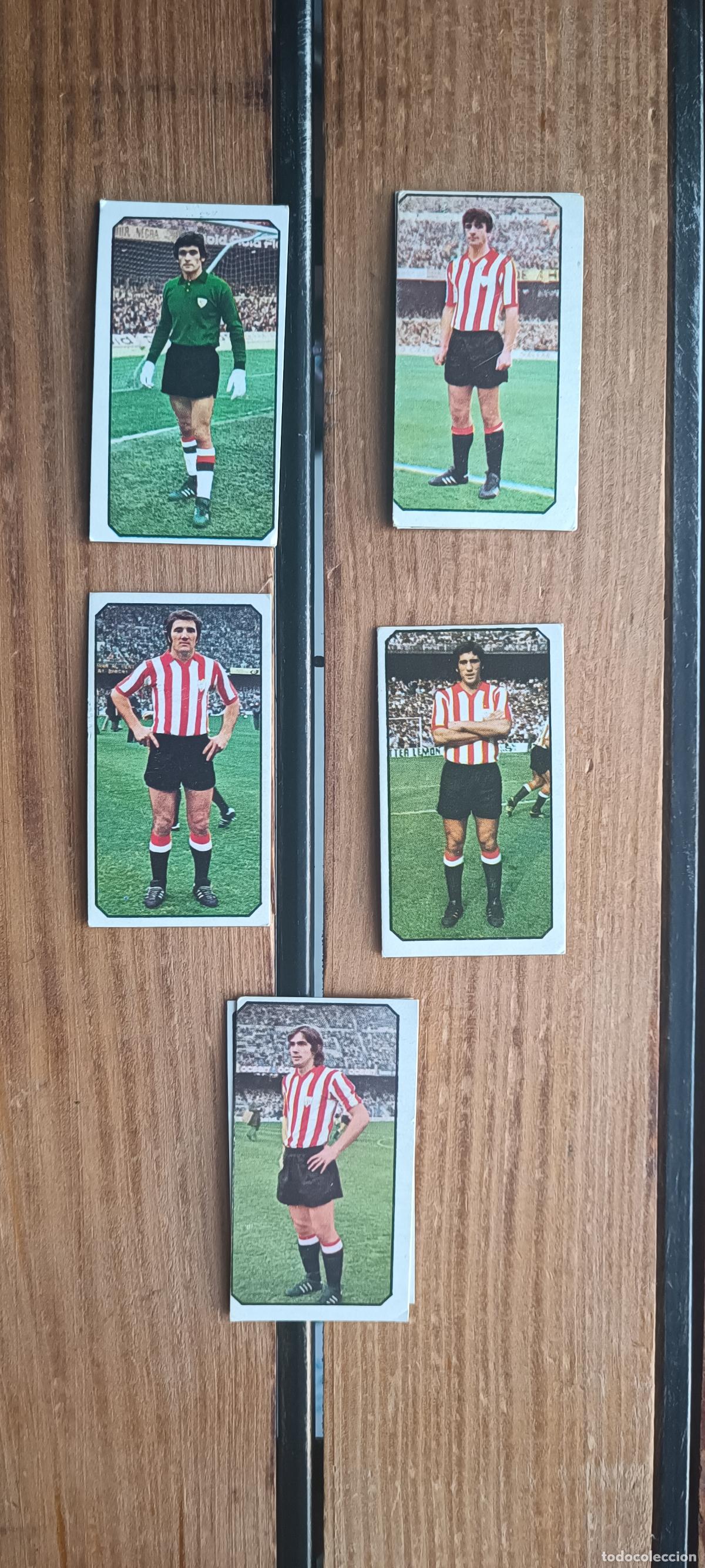 Cromos de Futebol: 5 CROMOS AT. BILBAO EDICIONES ESTE 77-78 SIN PEGAR - SE VENDEN SUELTOS