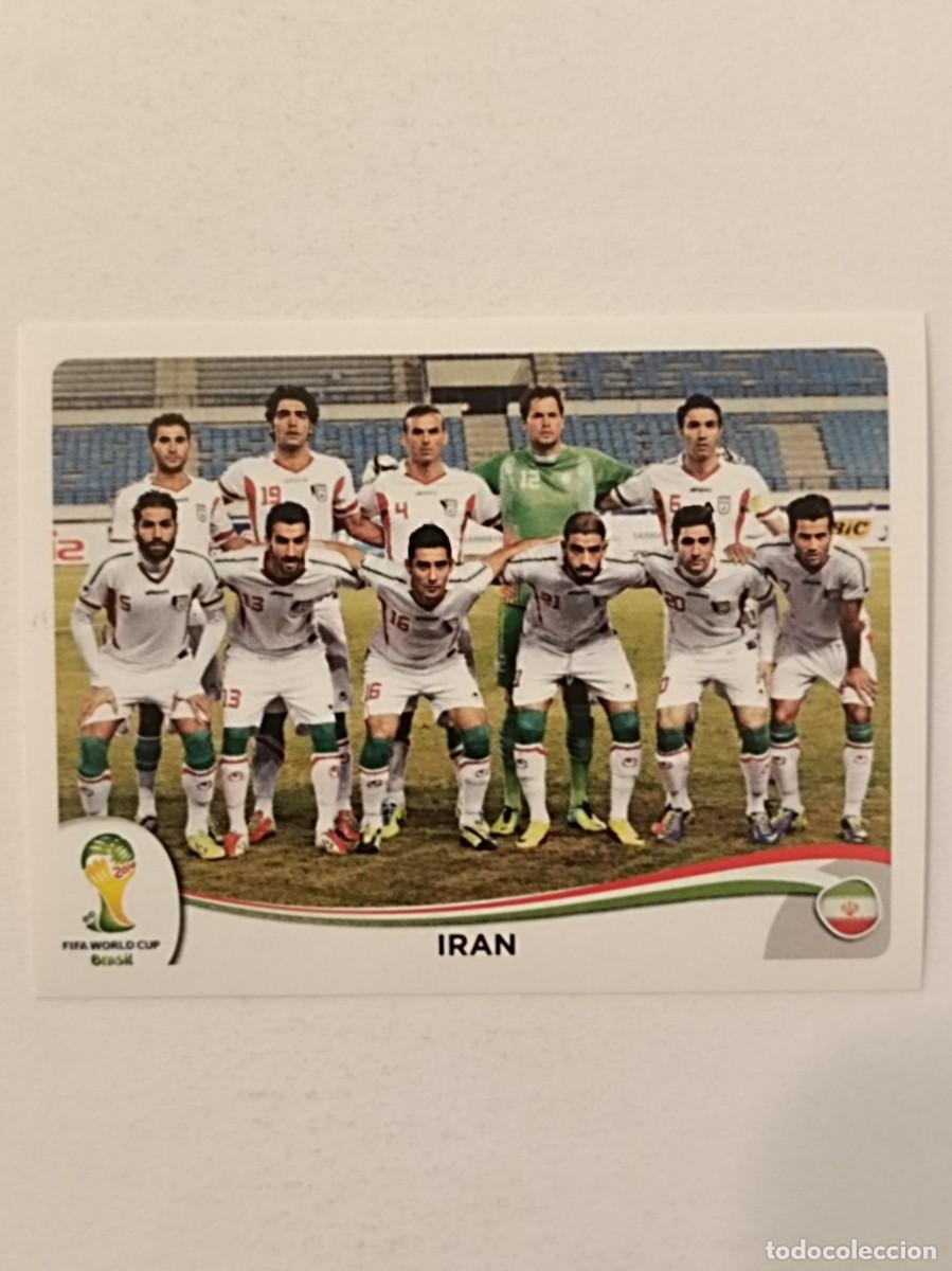 Cromos de f&uacute;tbol: #451 ALINEACION (IRAN) MUNDIAL BRASIL 2014 PANINI