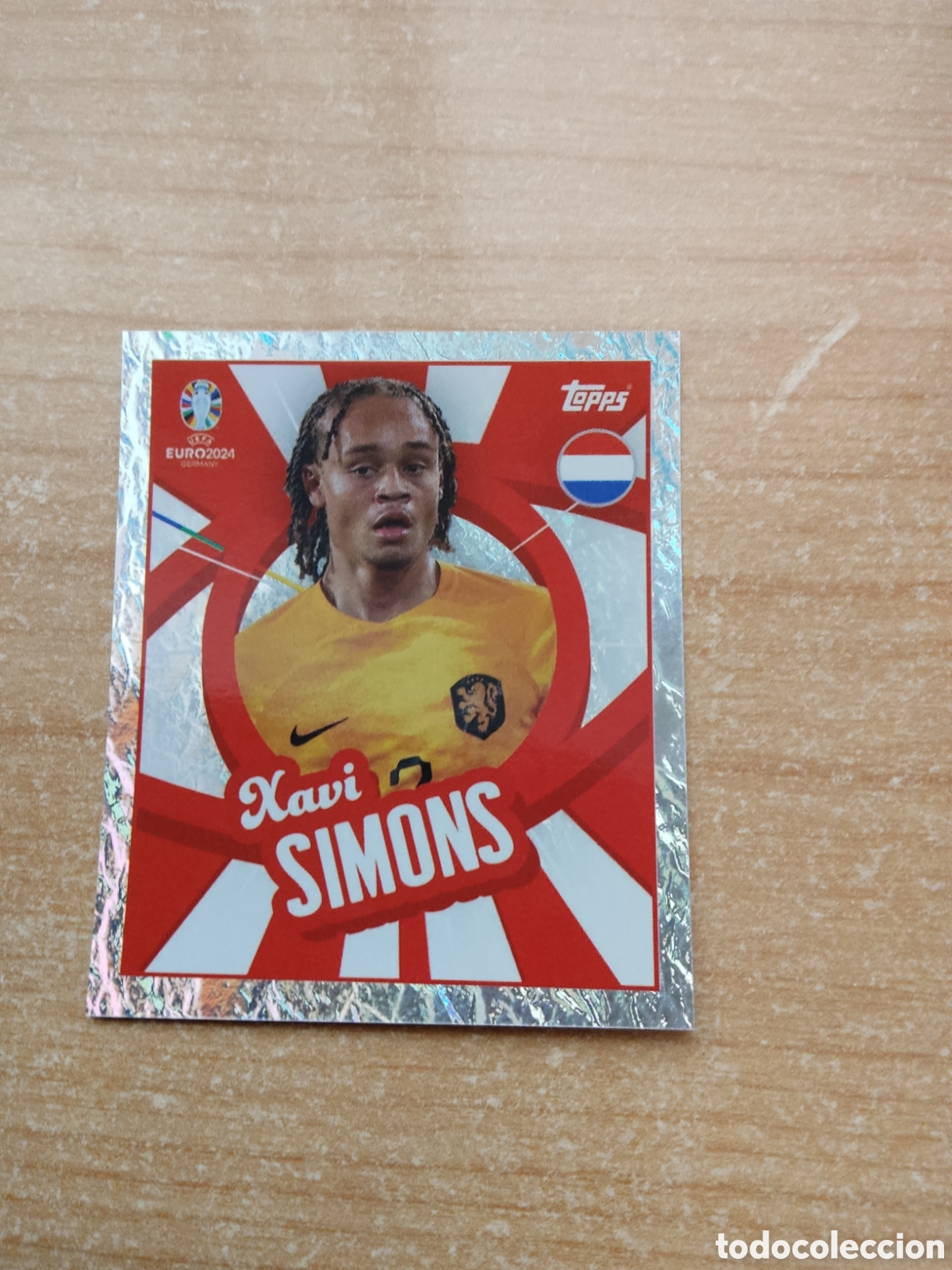 Cromos de f&uacute;tbol: PTW XAVI SIMONS PAISES BAJOS EURO 2024 TOPPS