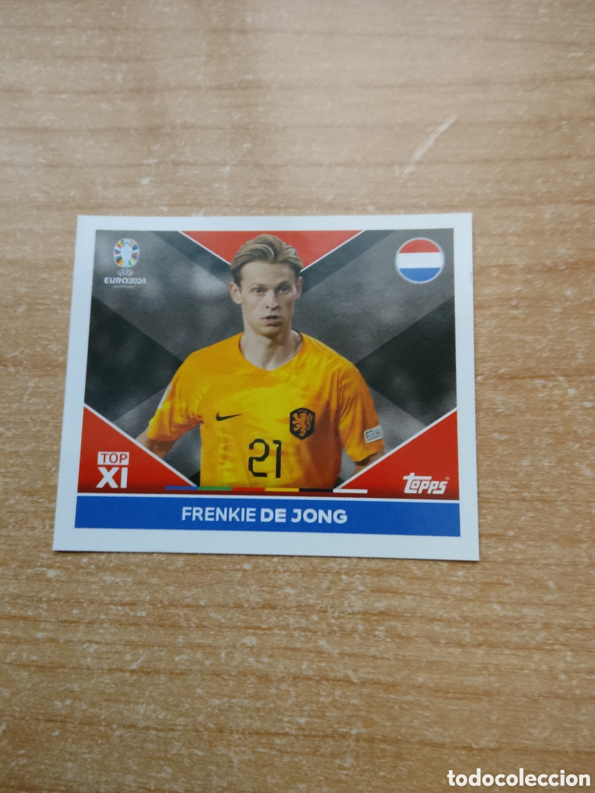 Football Stickers: TOP1 FRENKIE DE JONG PAISES BAJOS EURO 2024 TOPPS