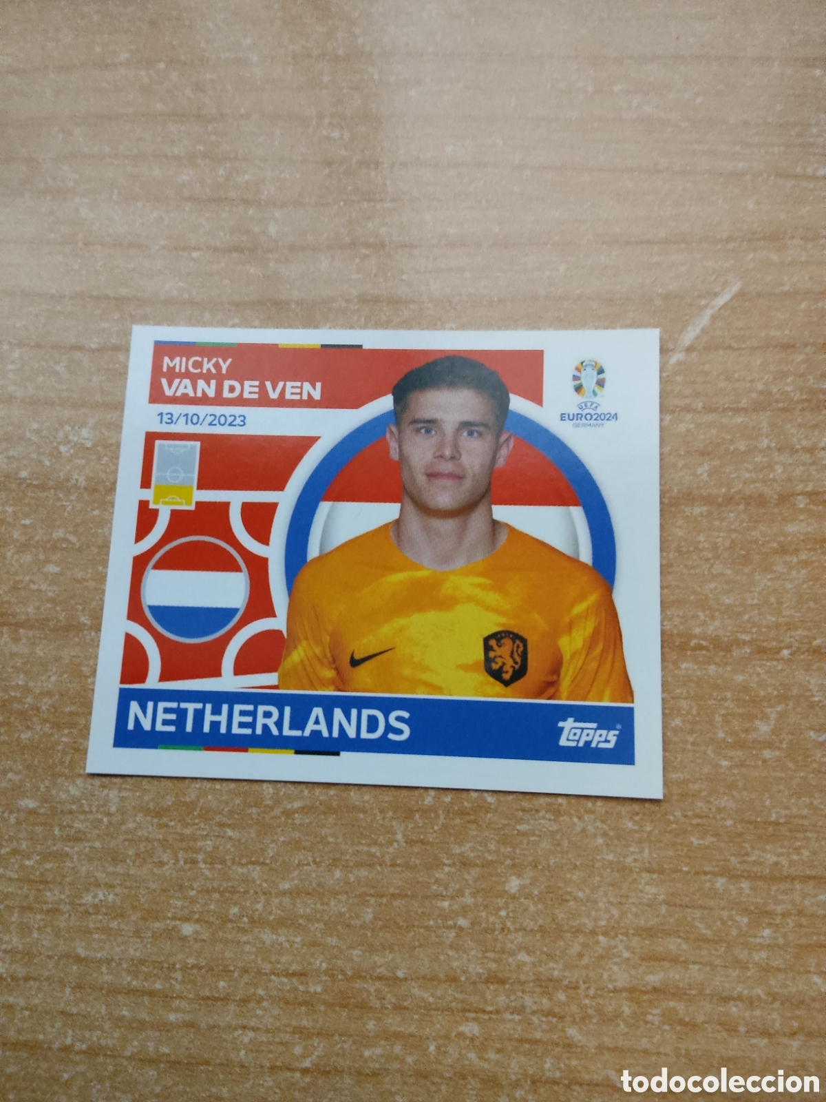 Cromos de f&uacute;tbol: 6 VAN DE VEN PAISES BAJOS EURO 2024 TOPPS