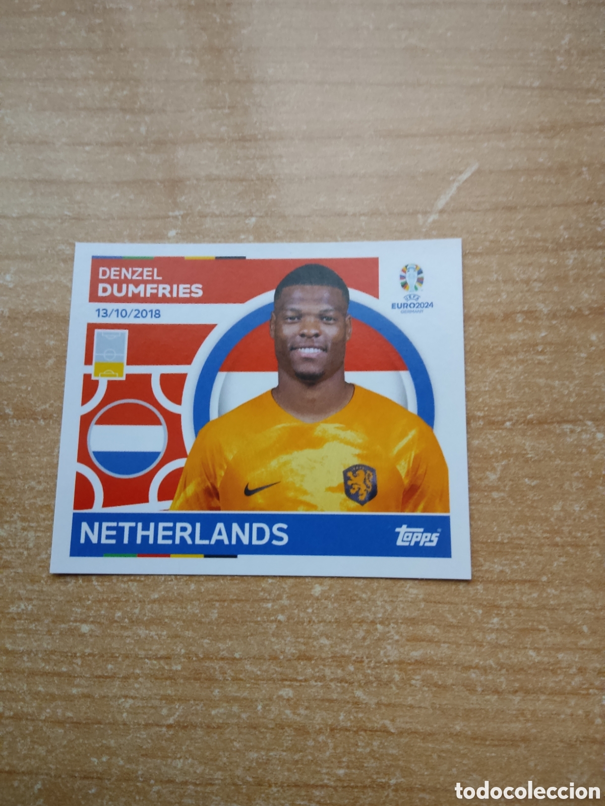 Cromos de f&uacute;tbol: 8 DUMFRIES PAISES BAJOS EURO 2024 TOPPS