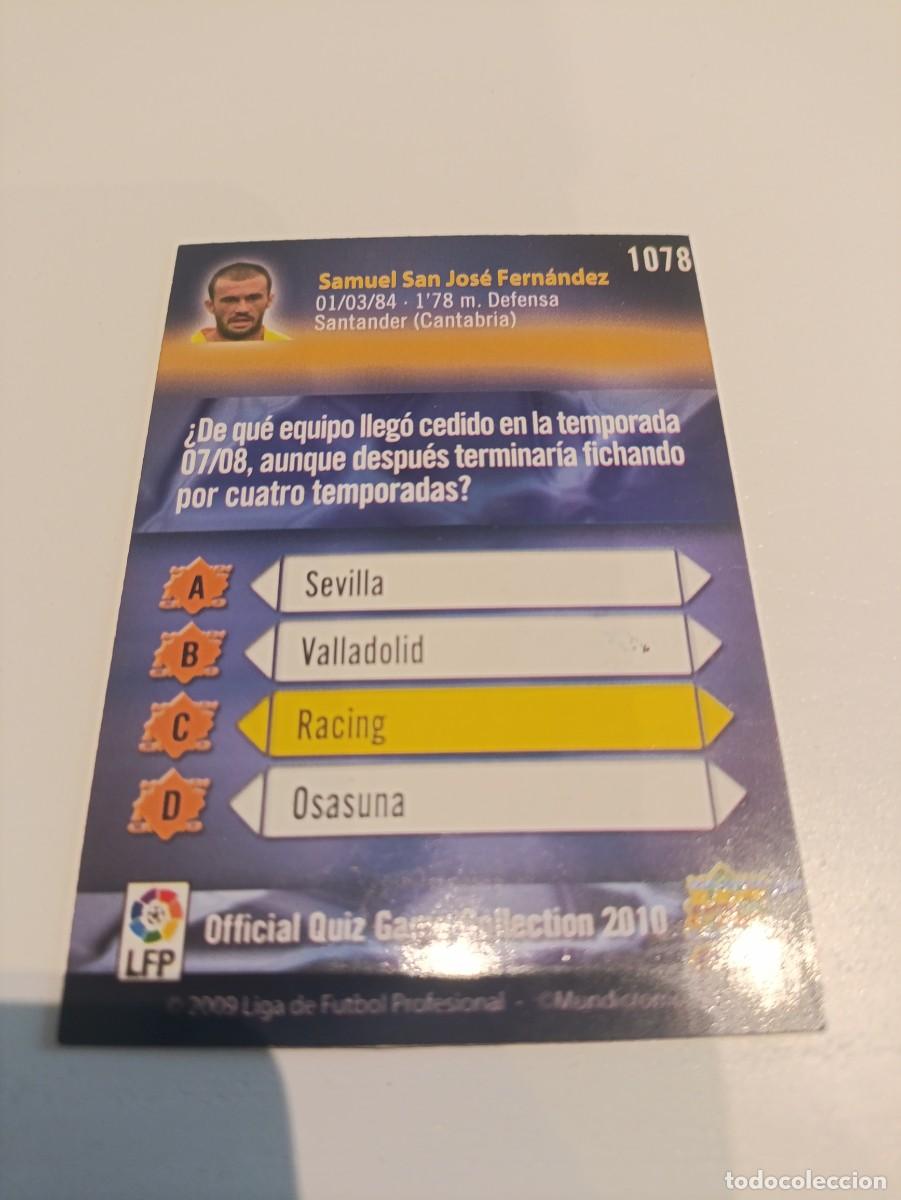 Cromos de f&uacute;tbol: Auto original de Samuel Las Palmas - Foto 2