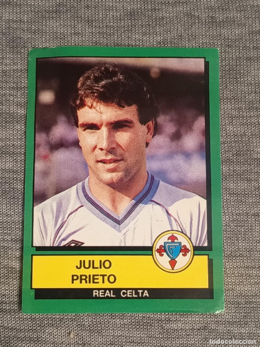 Cromos de f&uacute;tbol: F&uacute;tbol 90 panini JULIO PRIETO N&deg;102 CELTA DE VIGO nunca pegado