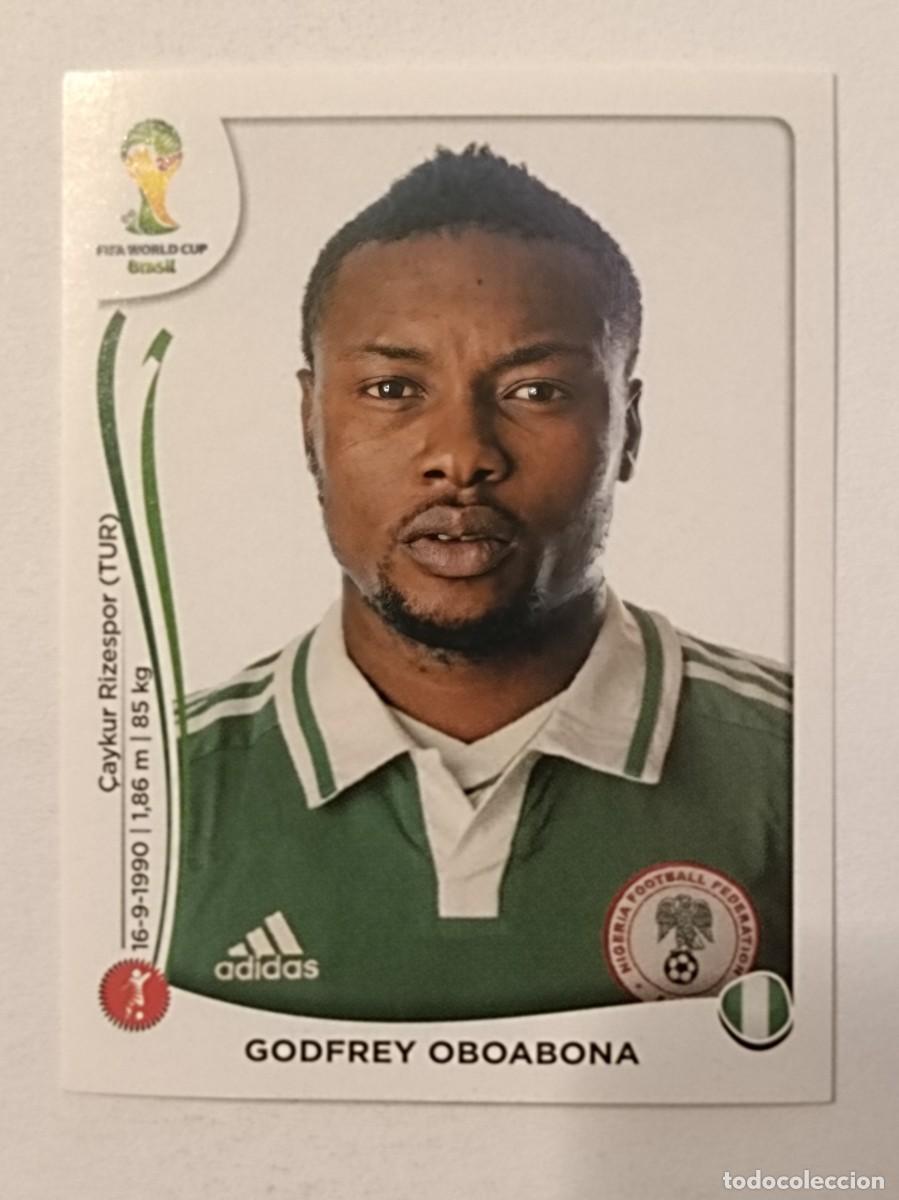 Cromos de f&uacute;tbol: #474 OBOABONA (NIGERIA) MUNDIAL BRASIL 2014 PANINI