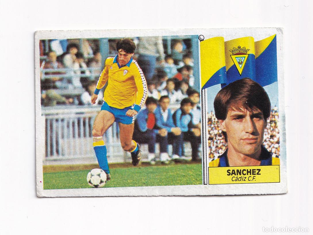 Cromos de f&uacute;tbol: Cromo f&uacute;tbol S&Aacute;NCHEZ C&aacute;diz 1986 1987 Ediciones Este SIN PEGAR
