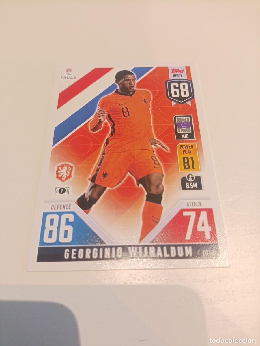 Cromos de f&uacute;tbol: Wijnaldum Holanda UEFA nations league