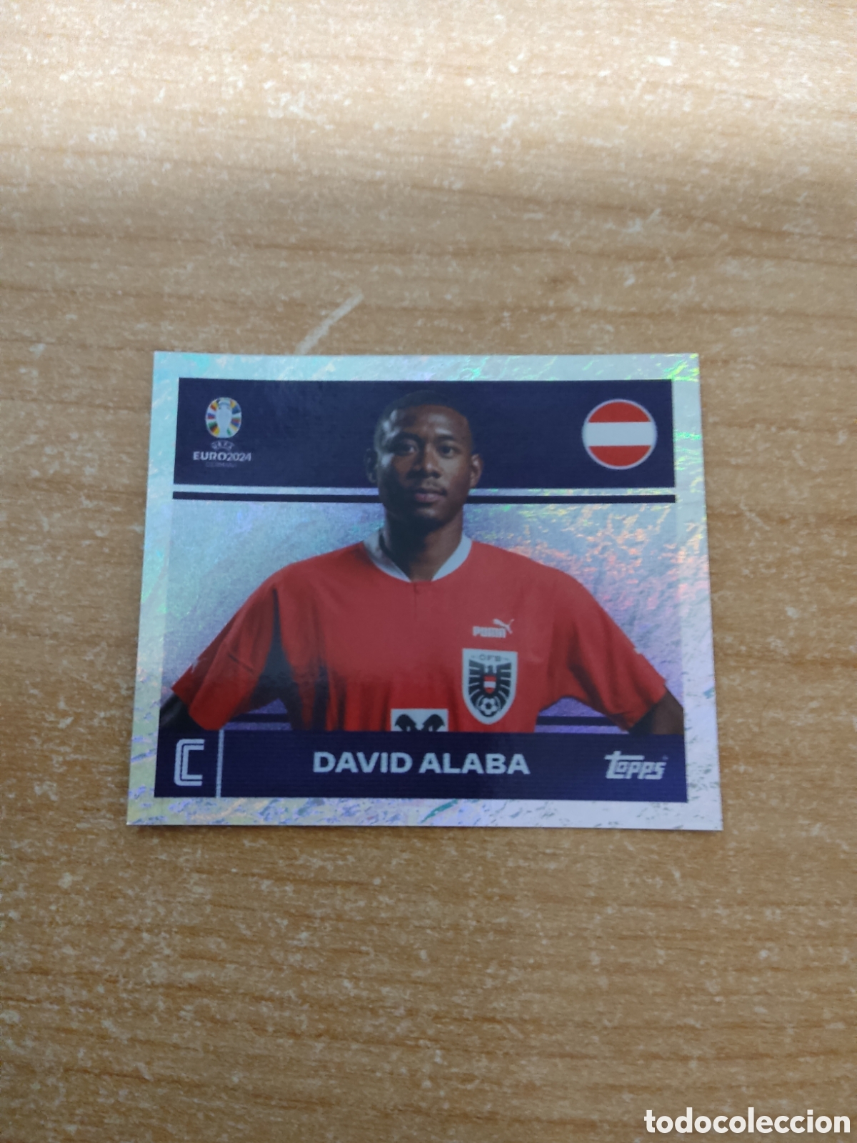 Cromos de f&uacute;tbol: 2 ALABA AUSTRIA EURO 2024 TOPPS