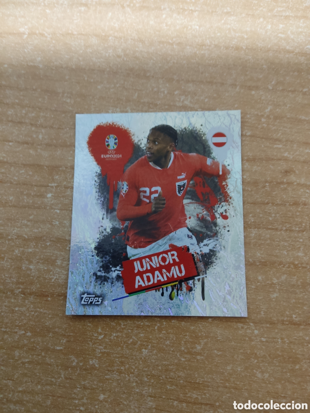 Cromos de f&uacute;tbol: 3 JUNIOR AMADU AUSTRIA EURO 2024 TOPPS