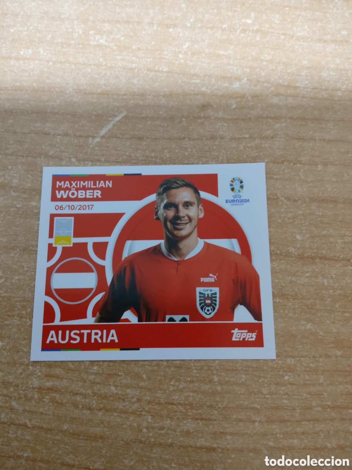 Cromos de f&uacute;tbol: 8 WOBER AUSTRIA EURO 2024 TOPPS