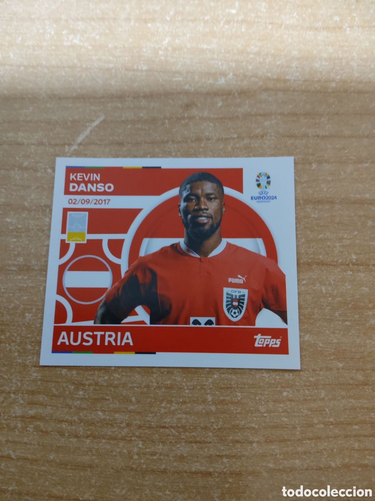 Cromos de f&uacute;tbol: 9 DANSO AUSTRIA EURO 2024 TOPPS