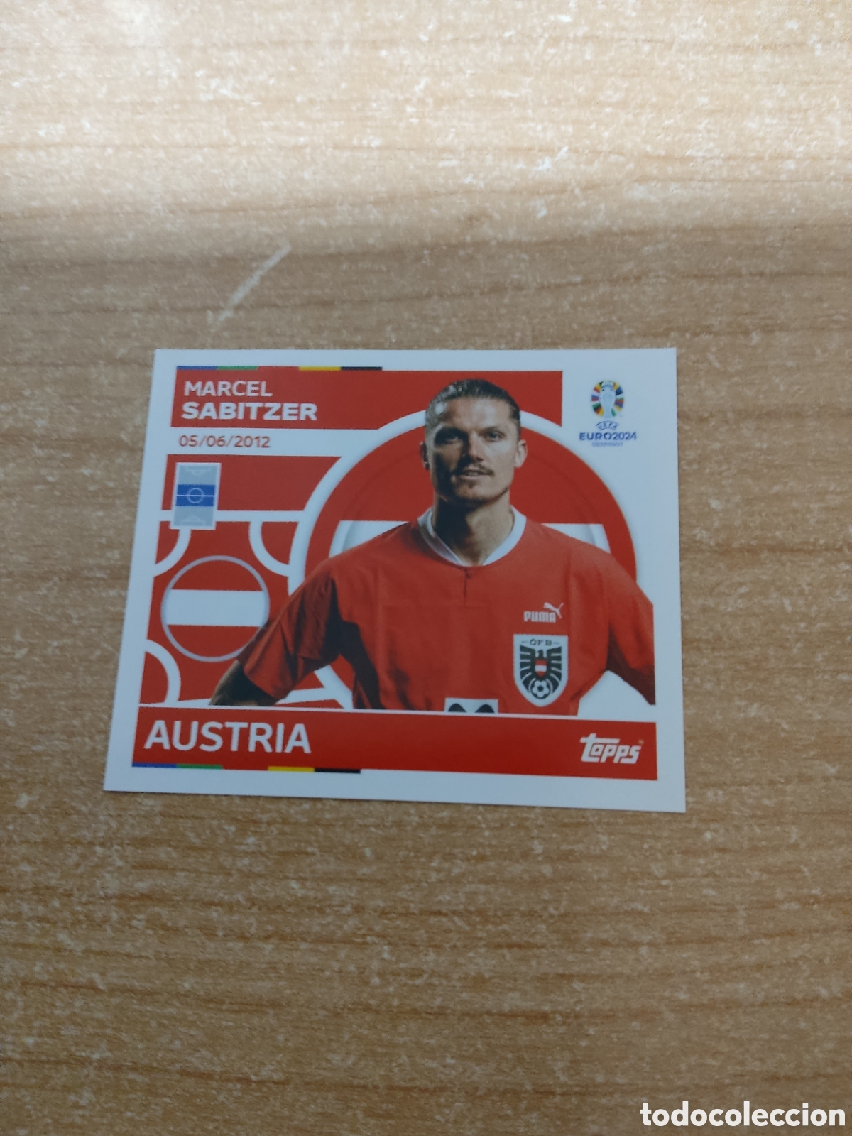 Football Stickers: 10 SABITZER AUSTRIA EURO 2024 TOPPS