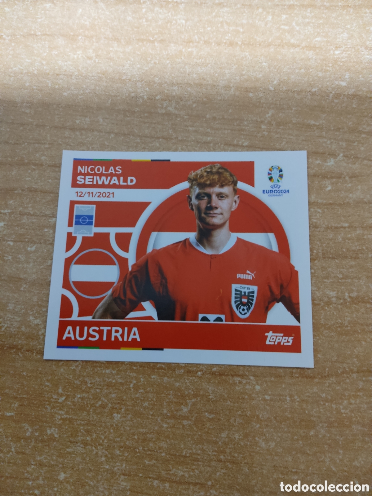 Football Stickers: 11 SEIWALD AUSTRIA EURO 2024 TOPPS