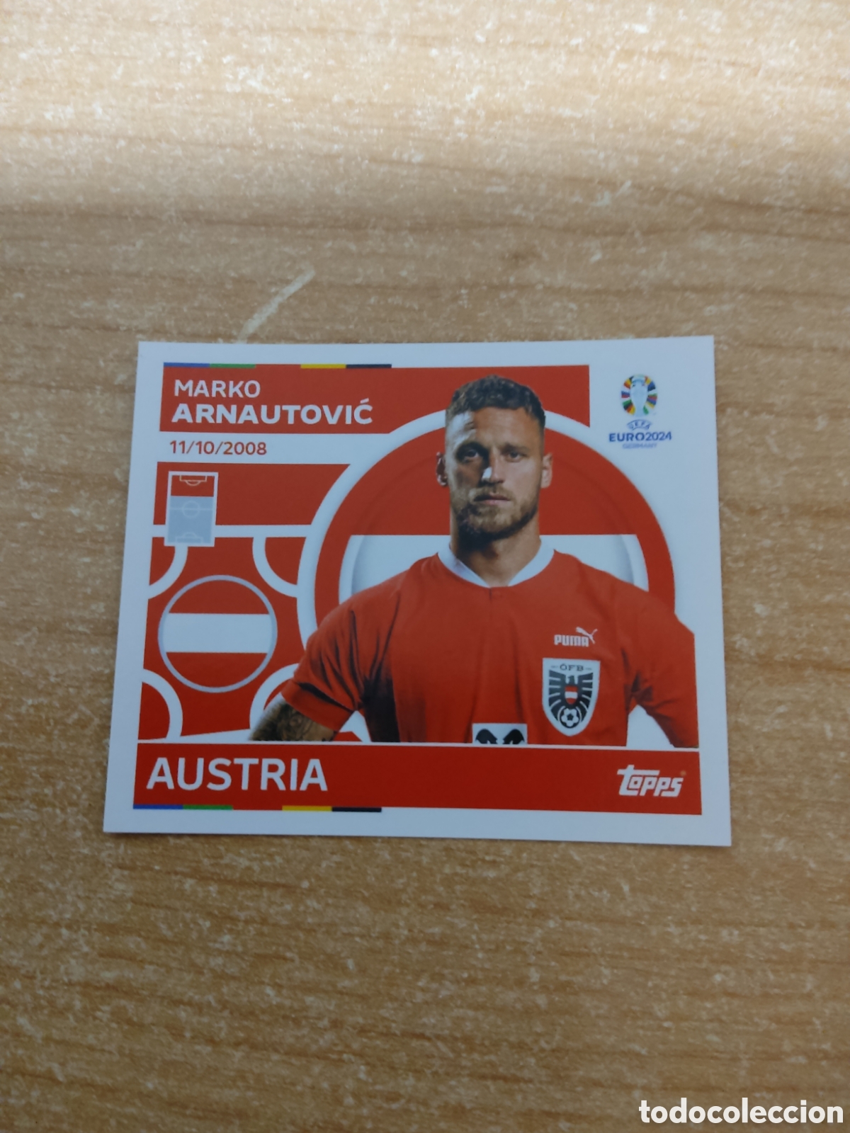 Cromos de f&uacute;tbol: 18 ARNAUTOVIC AUSTRIA EURO 2024 TOPPS