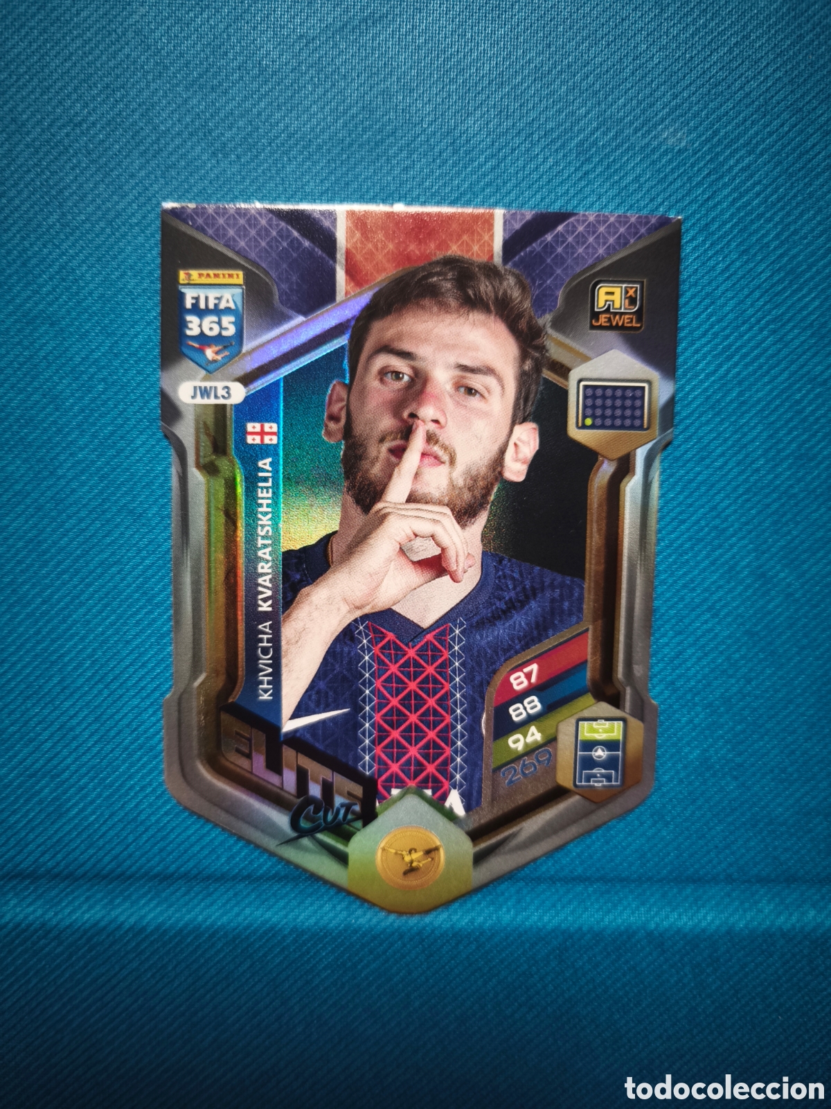Cromos de f&uacute;tbol: Kvaratskhelia Adrenalyn Fifa365 Jewel