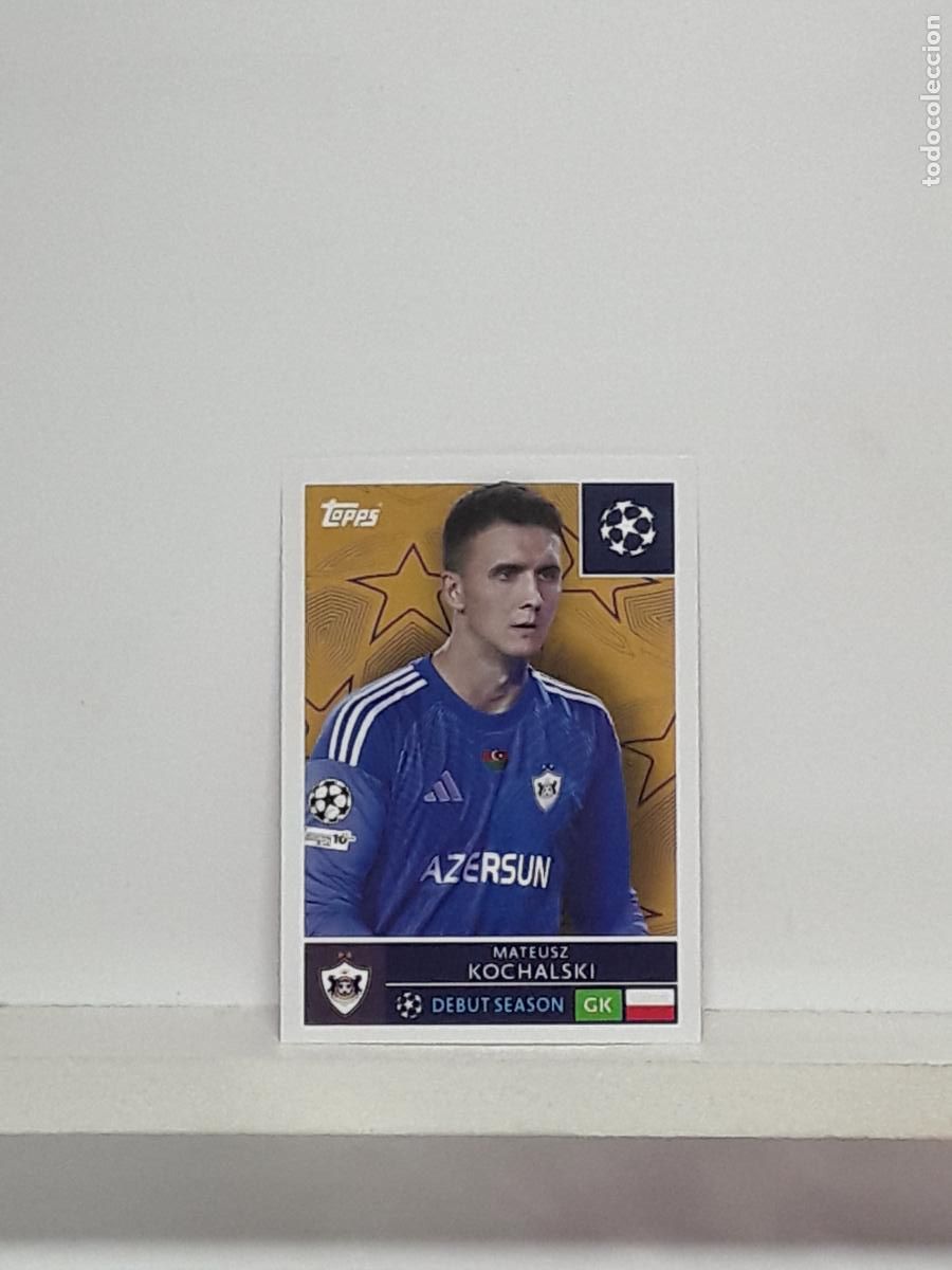 Cartes &agrave; collectionner de Football: CHAMPIONS STICKER 2025 2026 25 26 ALBUM TOPPS LEAGUE N 542 QARABAG MATEUSZ KOCHALSKI