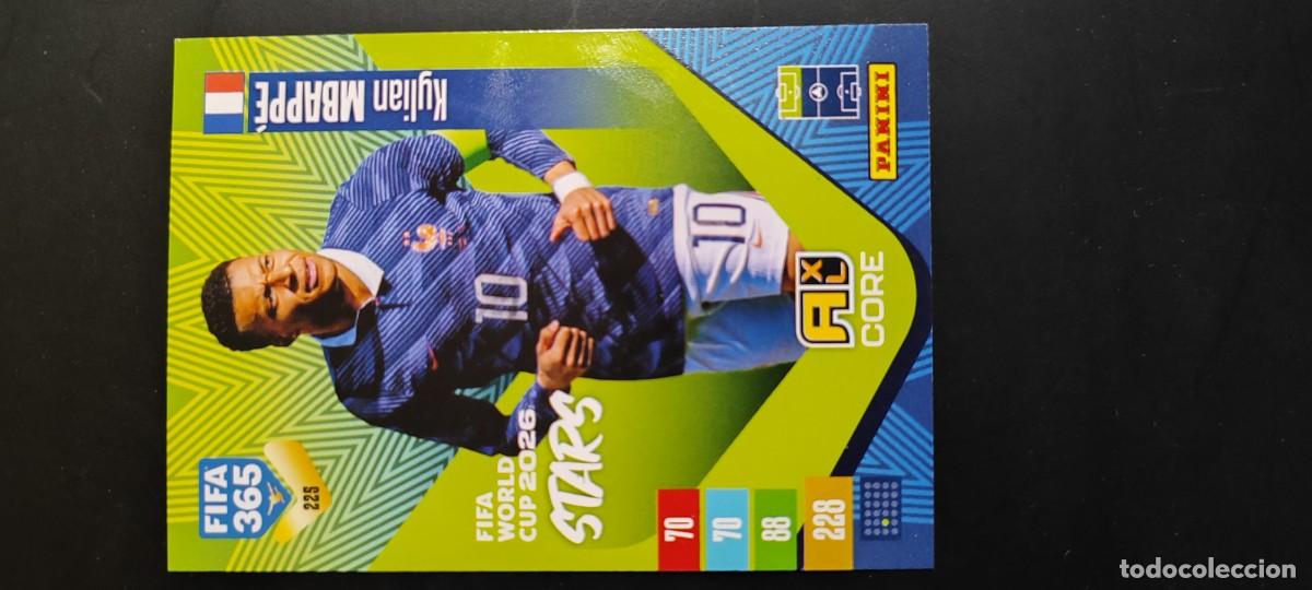 Cromos de f&uacute;tbol: ADRENALYN FIFA 365 2027 CARD CORE MBAPPE FRANCIA # 225 FIFA WORLD CUP 2026 STARS