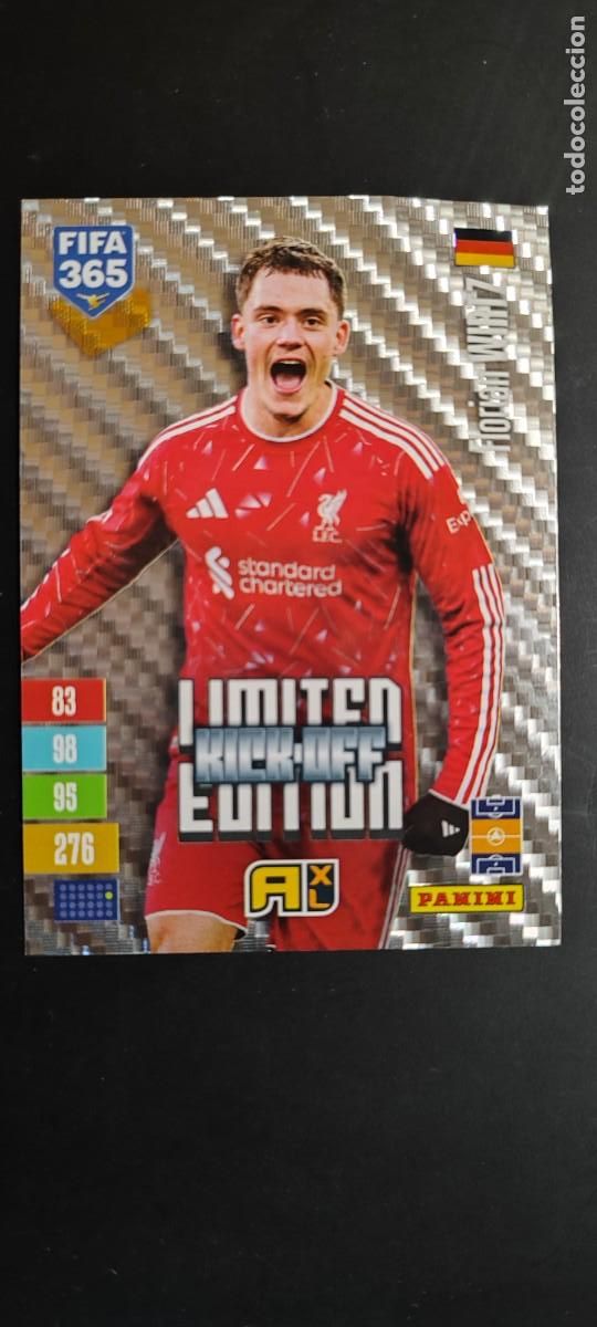 Cromos de f&uacute;tbol: ADRENALYN FIFA 365 2027 CARD KICK OFF WIRTZ LIVERPOOL # LIMITED EDITION