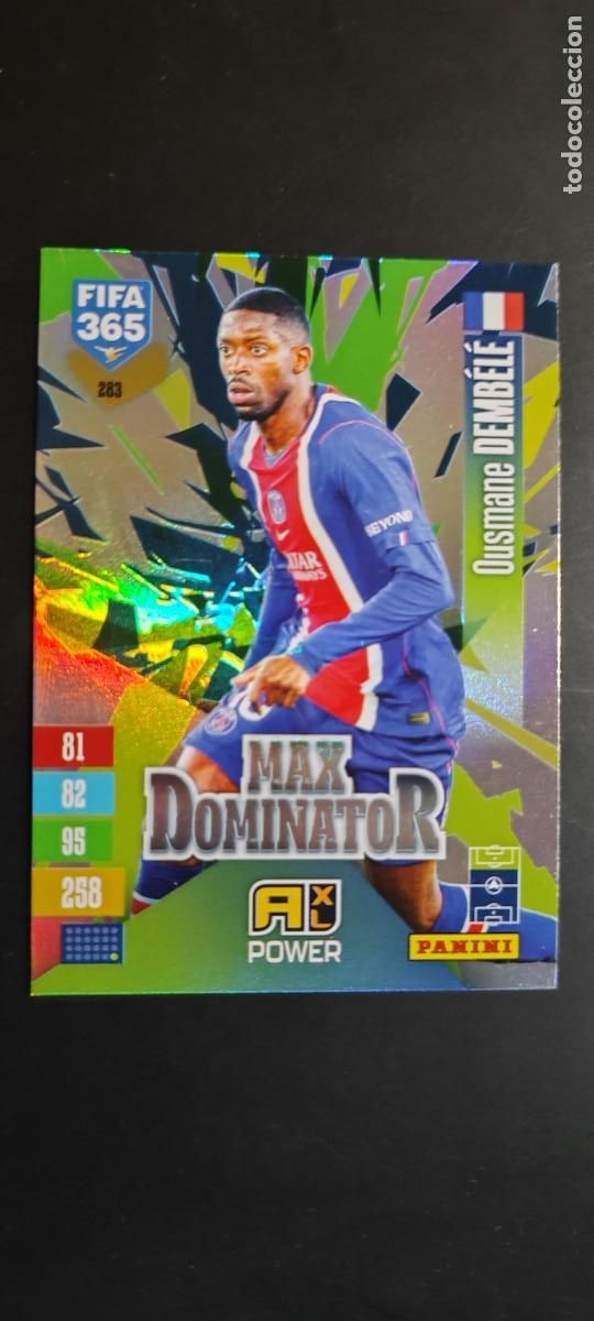 Figurine di Calcio: ADRENALYN FIFA 365 2027 CARD MAX DOMINATOR DEMBELE PSG # 283 PANINI