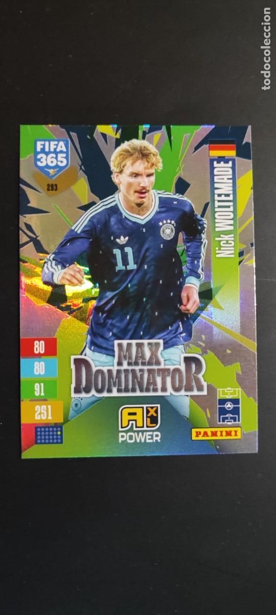 Figurine di Calcio: ADRENALYN FIFA 365 2027 CARD MAX DOMINATOR WOLTEMADE ALEMANIA # 283 PANINI