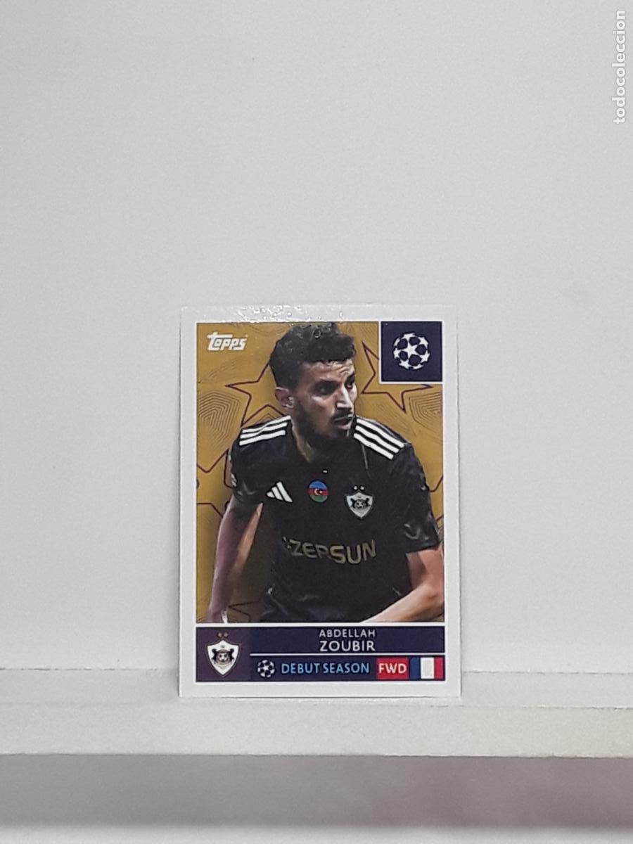 Cromos de f&uacute;tbol: CHAMPIONS STICKER 2025 2026 25 26 ALBUM TOPPS LEAGUE N 551 QARABAG ABDELLAH ZOUBIR