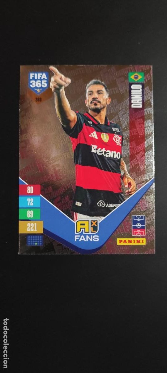 Football Stickers: ADRENALYN FIFA 365 2027 CARD FANS DANILO FLAMENGO # 360 PANINI
