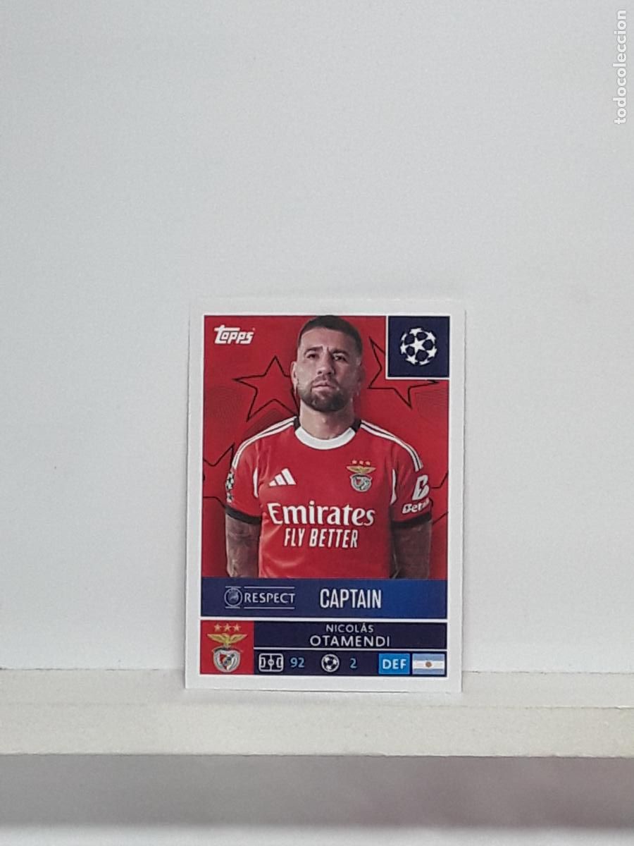 Cartes &agrave; collectionner de Football: CHAMPIONS STICKER 2025 2026 25 26 ALBUM TOPPS LEAGUE N 553 BENFICA NICOLAS OTAMENDI