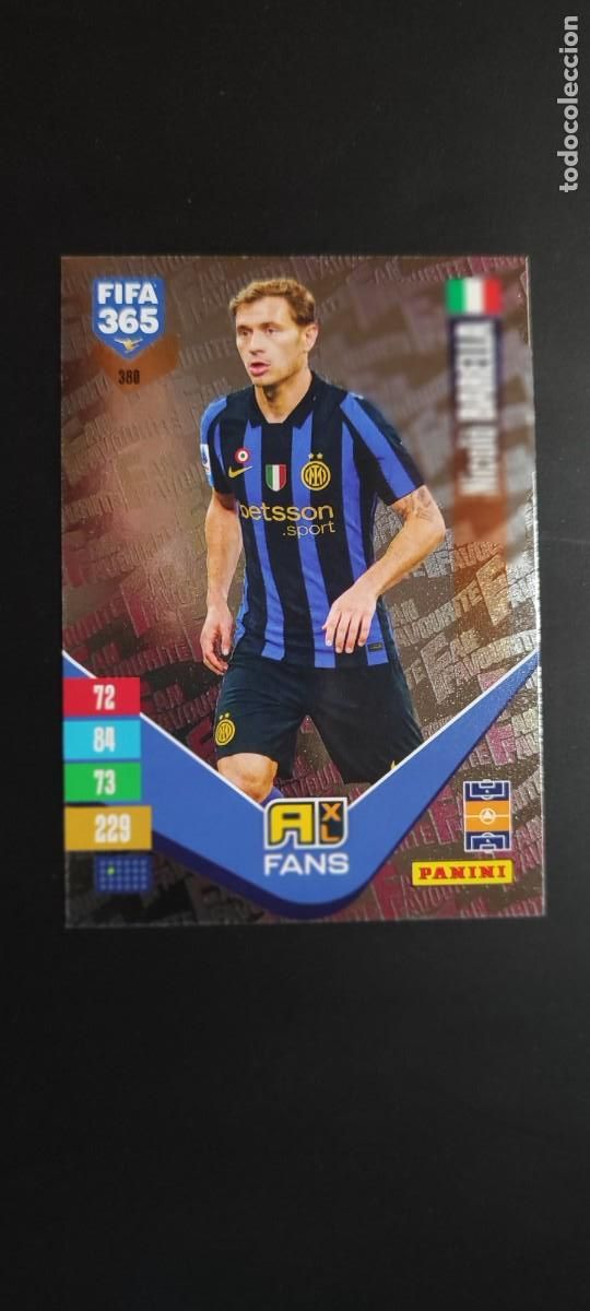 Figurine di Calcio: ADRENALYN FIFA 365 2027 CARD FANS BARELLA INTER # 380 PANINI