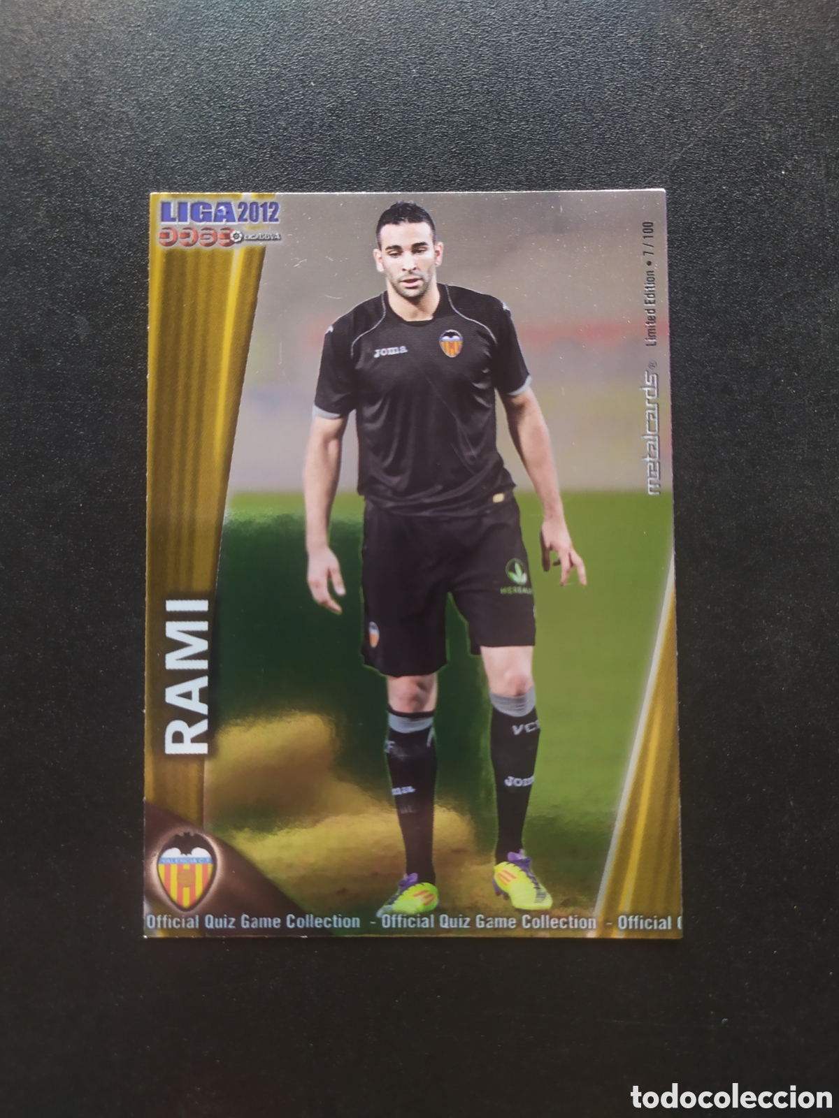 Cartes &agrave; collectionner de Football: Mundicromo fichas Liga 2011 2012 11 12 Rami metalcards limited edition n&deg; 62 Valencia