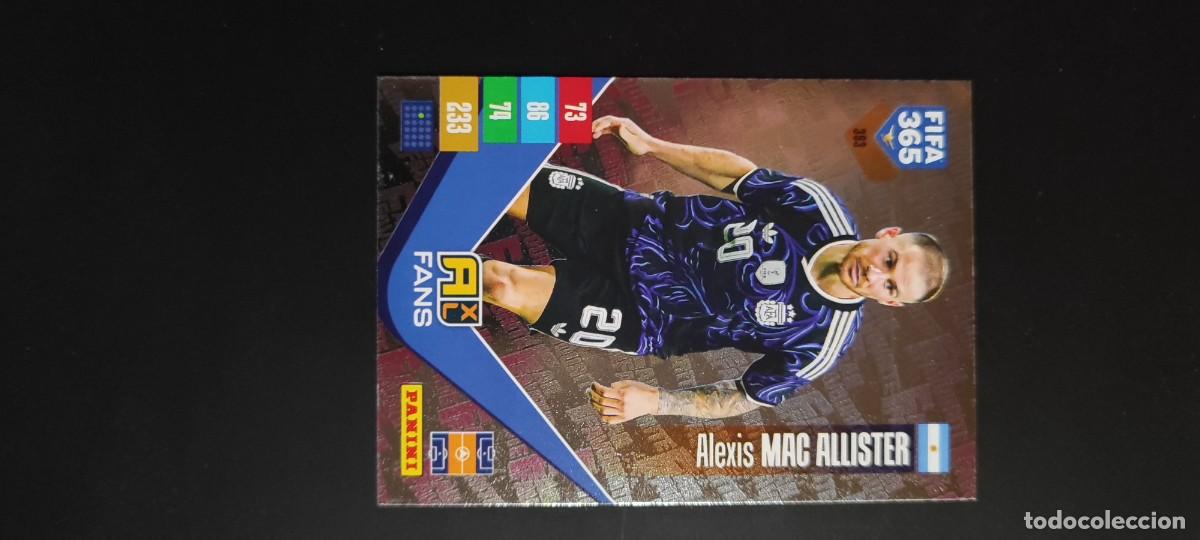 Cromos de f&uacute;tbol: ADRENALYN FIFA 365 2027 CARD FANS MAC ALLISTER ARGENTINA # 393 PANINI