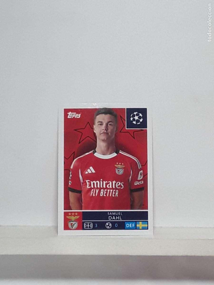 Cromos de f&uacute;tbol: CHAMPIONS STICKER 2025 2026 25 26 ALBUM TOPPS LEAGUE N 557 BENFICA SAMUEL DAHL