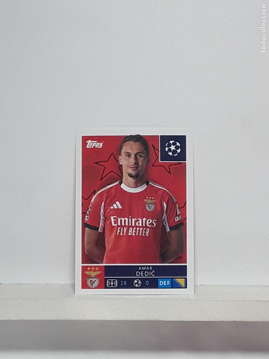 Cromos de f&uacute;tbol: CHAMPIONS STICKER 2025 2026 25 26 ALBUM TOPPS LEAGUE N 555 BENFICA AMAR DEDIC