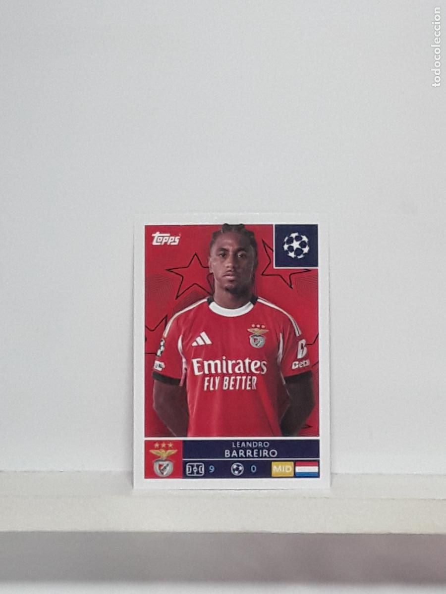 Cromos de f&uacute;tbol: CHAMPIONS STICKER 2025 2026 25 26 ALBUM TOPPS LEAGUE N 560 BENFICA LEANDRO BARREIRO