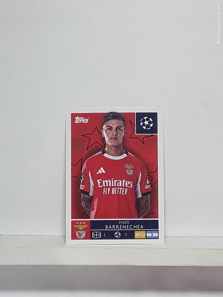 Cromos de f&uacute;tbol: CHAMPIONS STICKER 2025 2026 25 26 ALBUM TOPPS LEAGUE N 561 BENFICA ENZO BARRENECHEA