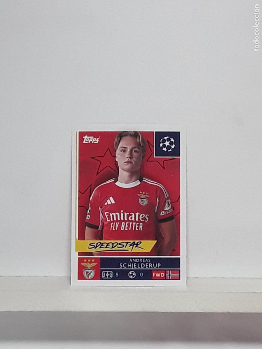 Cromos de f&uacute;tbol: CHAMPIONS STICKER 2025 2026 25 26 ALBUM TOPPS LEAGUE N 563 BENFICA ANDREAS SCHJELDERUP