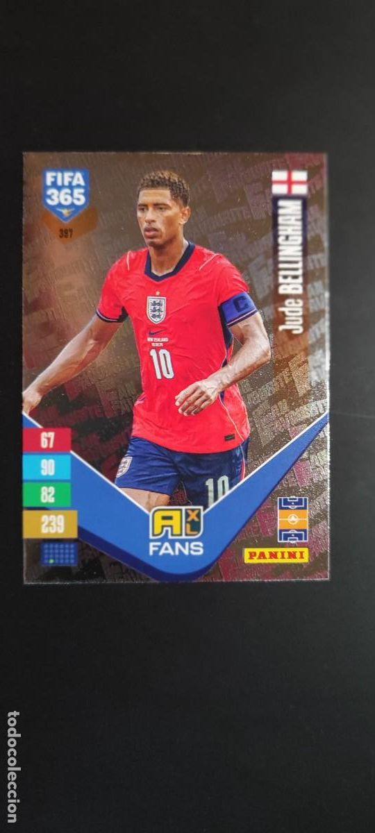 Cromos de Futebol: ADRENALYN FIFA 365 2027 CARD FANS BELLINGHAM INGLATERRA # 397 PANINI