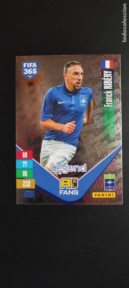 Cromos de Futebol: ADRENALYN FIFA 365 2027 CARD FANS LEGEND RIBERY FRANCIA # 438 PANINI