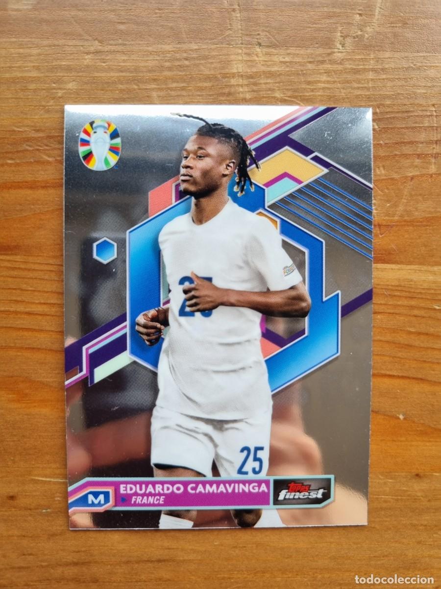 Cromos de f&uacute;tbol: 27 Eduardo CAMAVINGA (Francia). Road to UEFA EURO 2024 (Topps Finest)