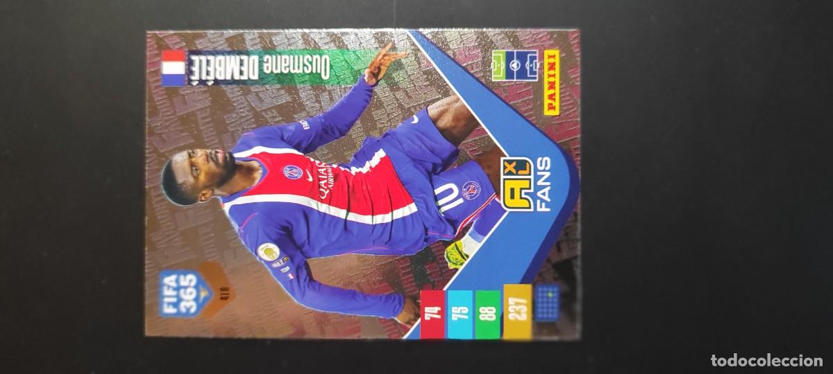 Cromos de f&uacute;tbol: ADRENALYN FIFA 365 2027 CARD FANS DEMBELE PSG # 416 PANINI