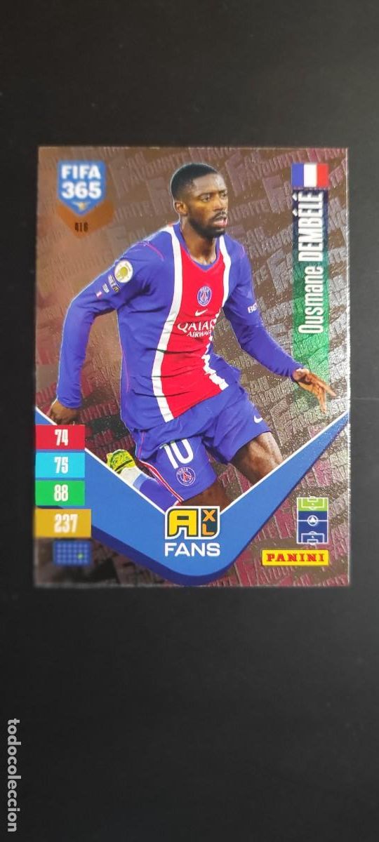 Cromos de Futebol: ADRENALYN FIFA 365 2027 CARD FANS DEMBELE PSG # 416 PANINI