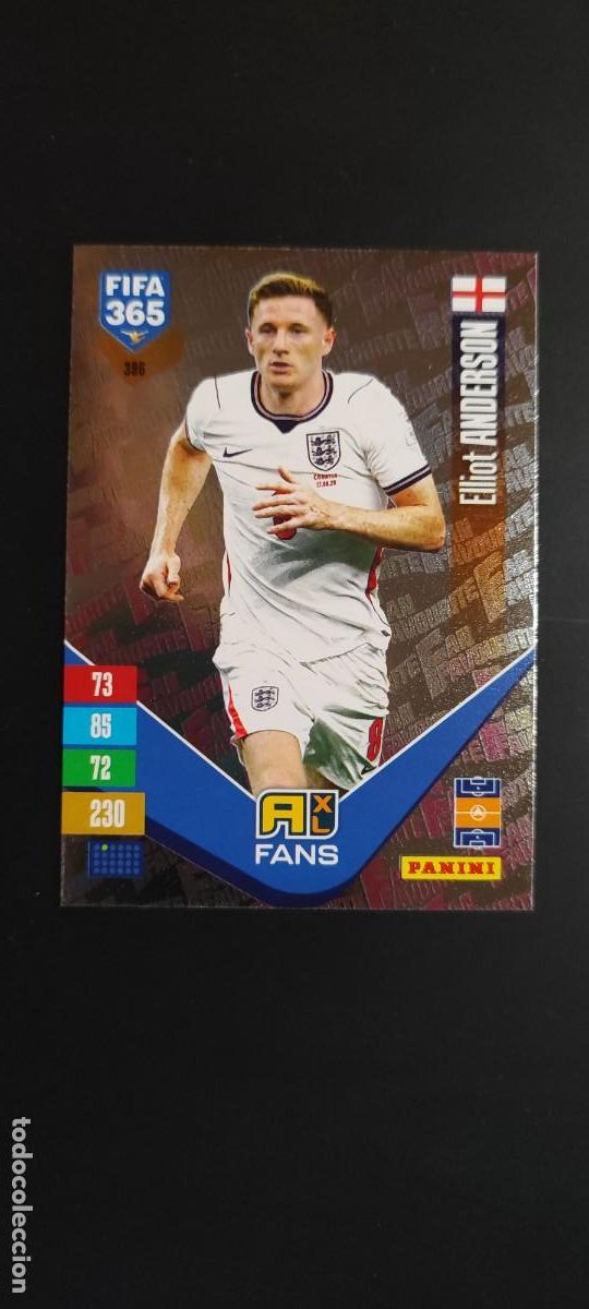 Cromos de Futebol: ADRENALYN FIFA 365 2027 CARD FANS ANDERSON INGLATERRA # 396 PANINI