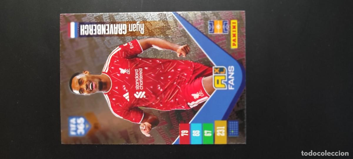 Cromos de f&uacute;tbol: ADRENALYN FIFA 365 2027 CARD FANS GRAVENBERCH LIVERPOOL # 373 PANINI