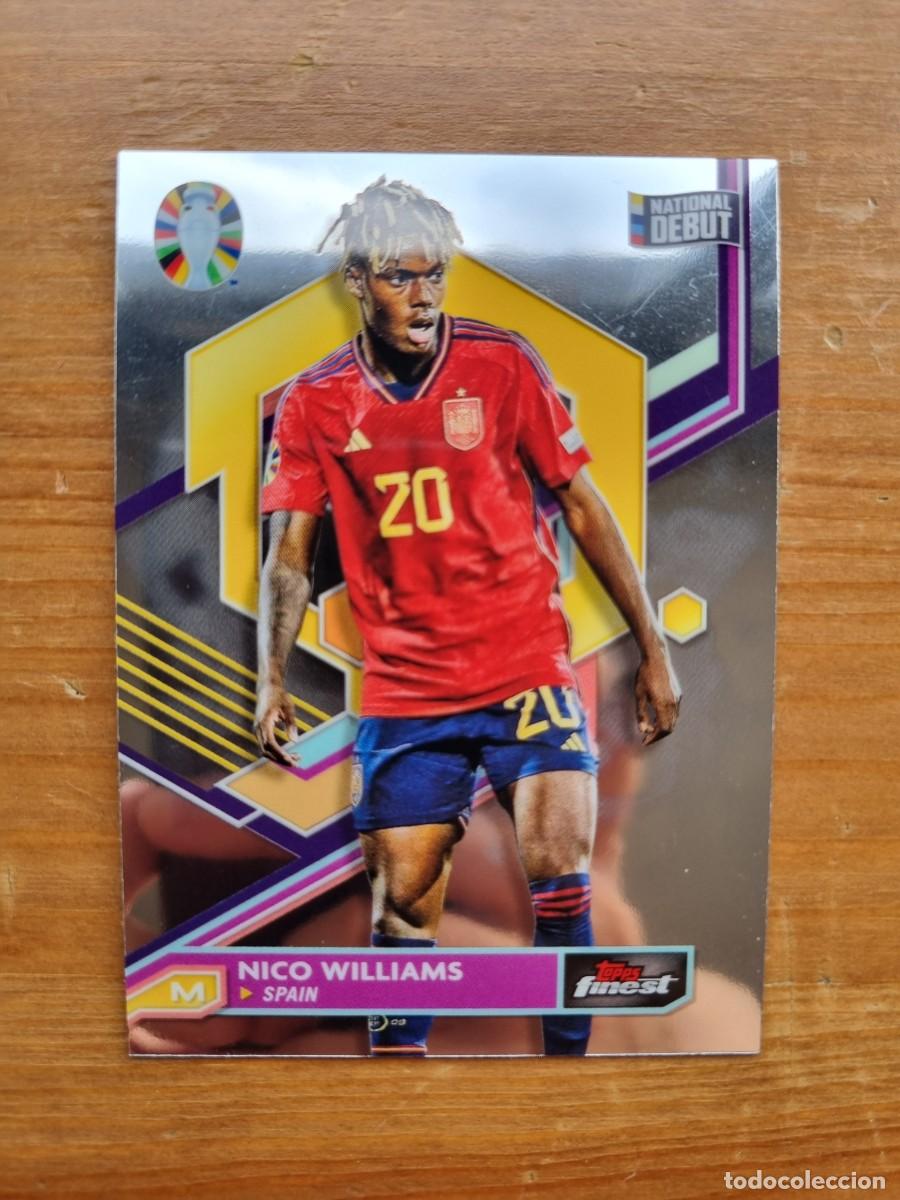Cromos de f&uacute;tbol: 75 NICO WILLIAMS (Espa&ntilde;a). Road to UEFA EURO 2024 (Topps Finest)