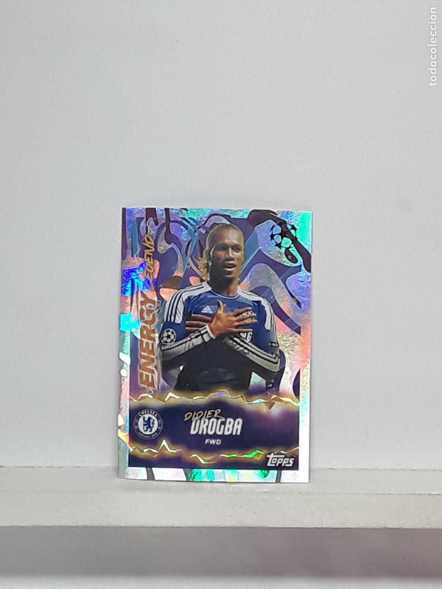 Cromos de f&uacute;tbol: CHAMPIONS STICKER 2025 2026 25 26 ALBUM TOPPS LEAGUE N 569 CHELSEA ENERGY LEGEND DIDIER DROGBA