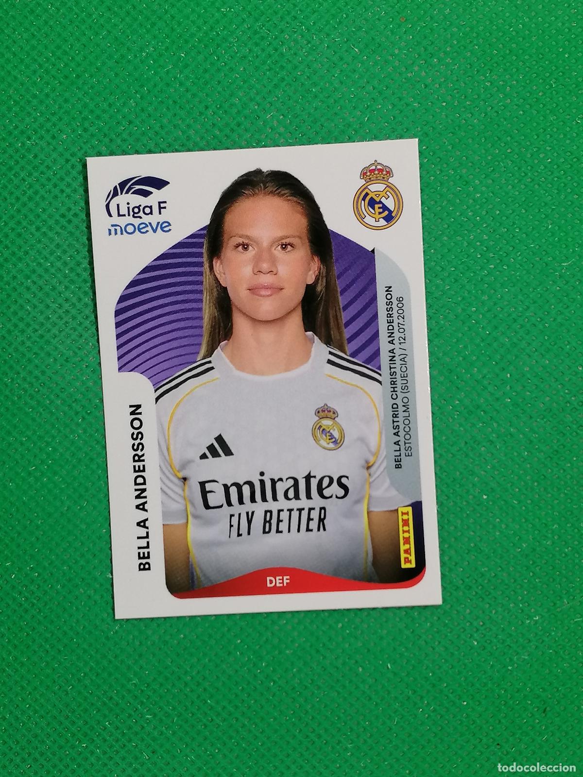 Cromos de f&uacute;tbol: 267 B 267B BELLA ANDERSON REAL MADRID ⚽ PANINI LIGA FEMENINA F MOEVE 25 26 2025 2026 ⚽